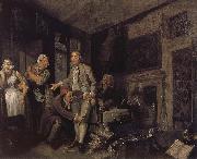 William Hogarth Property owned by prodigal oil painting reproduction